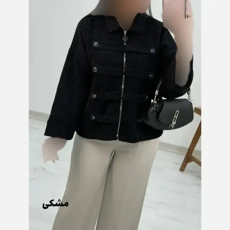 جکت مخمل پاییزه الگانس فری سایز 38 تا 48