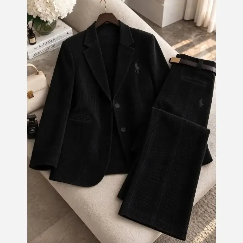 کت و شلوار کبریتی زنانه وارداتی ترک مخمل کبریتی فری سایز