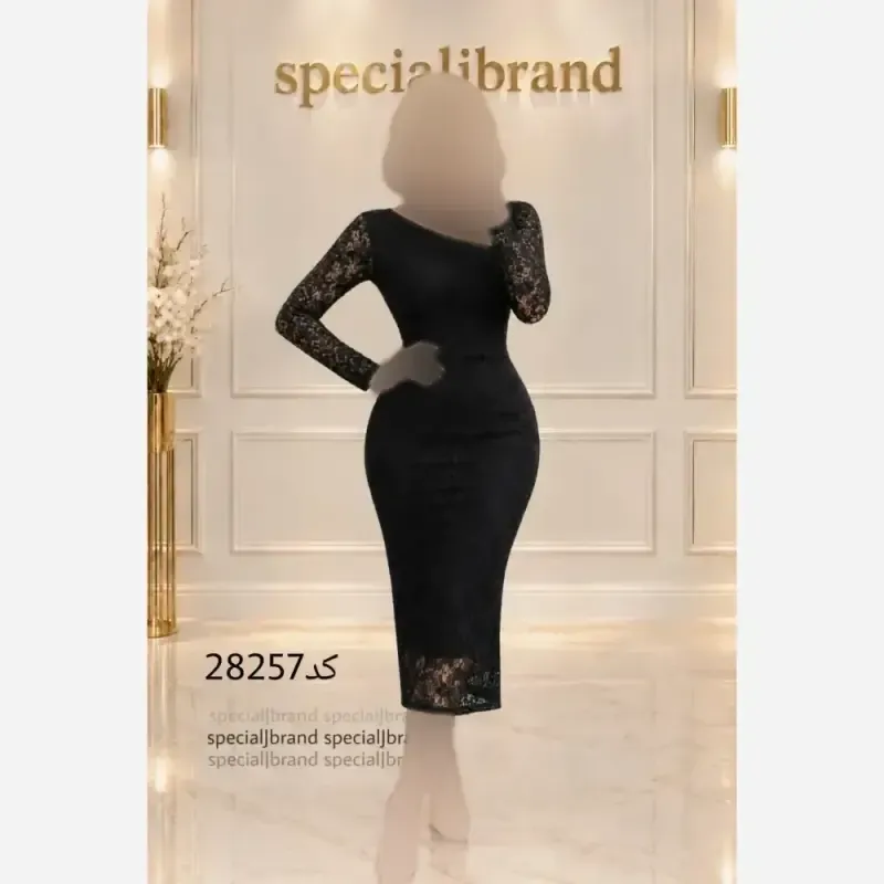 پیراهن مجلسی زنانه ژیکا جنس تور و آستر دوبل رنگ چری